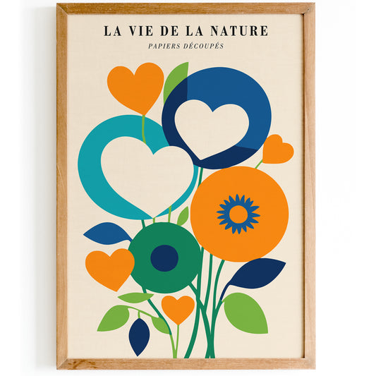 Papiers Decoupes Floral Art Print