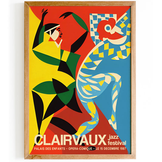 Clairvaux Jazz Festival 1987 Vintage Poster