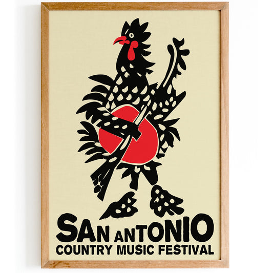 San Antonio Music Festival Poster Print