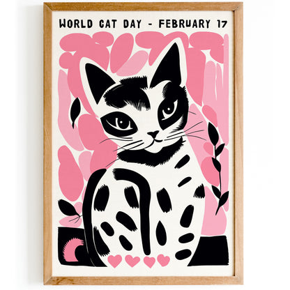 World Cat Day Cute Poster