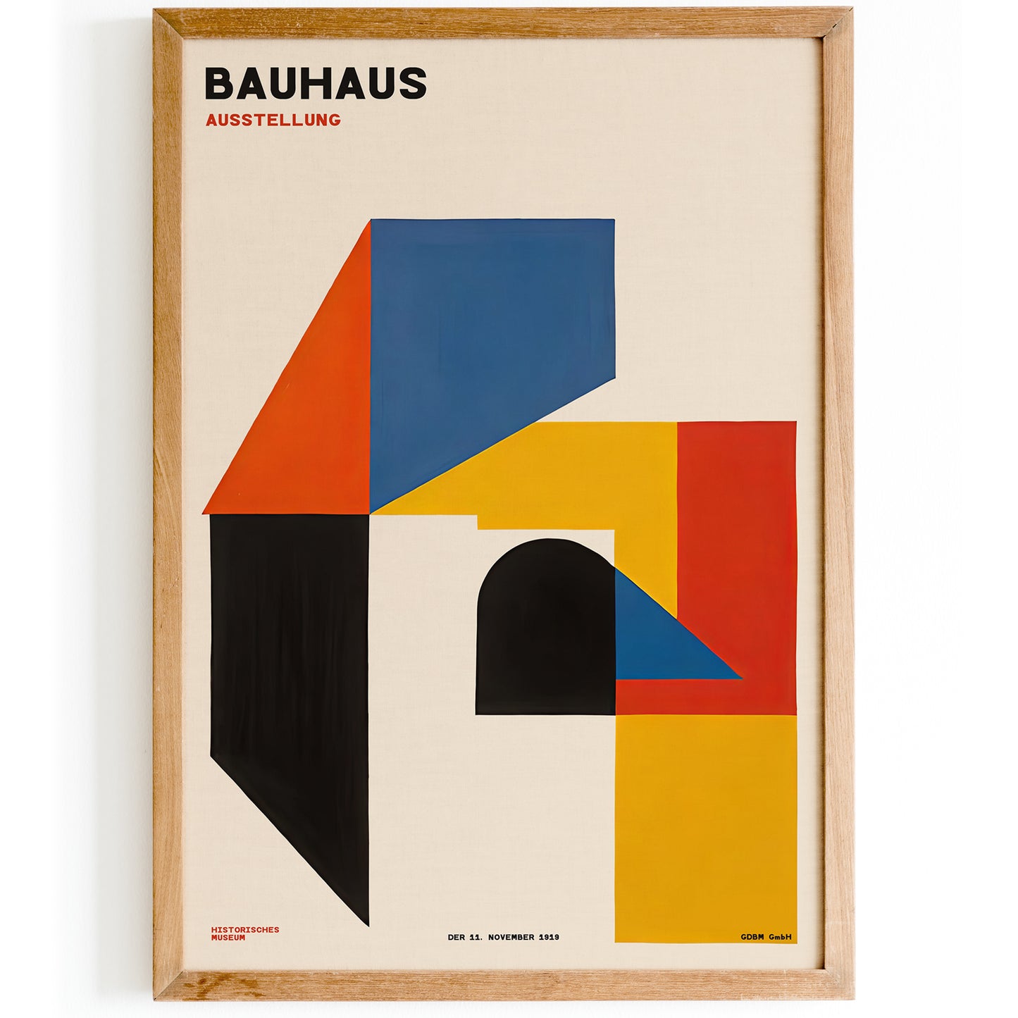 Bauhaus Exhibition Colorblocks Poster Print