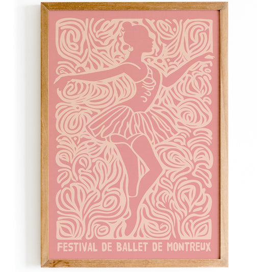 Montreux Ballet Pink Wall Art Print