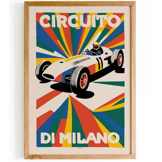 1938 Vintage Racetrack Poster