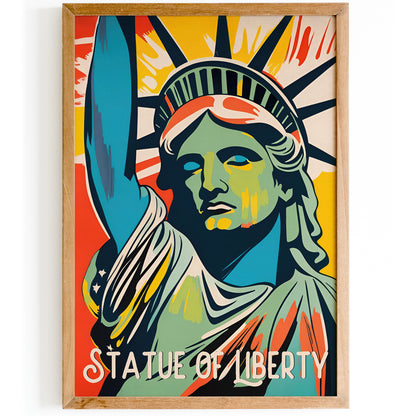 Statue of Liberty Retro Poster