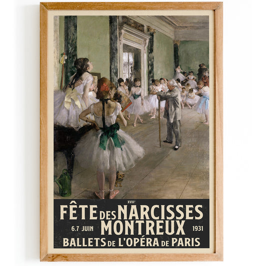 The Ballet Class, Edgar Degas Poster