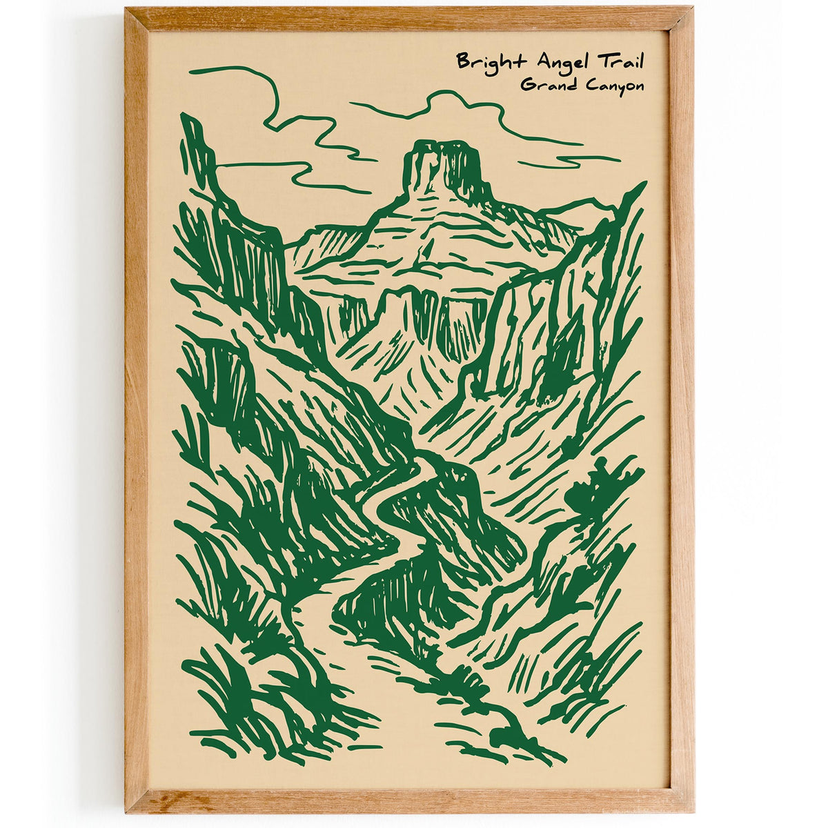 Bright Angel Trail Grand Canyon Poster