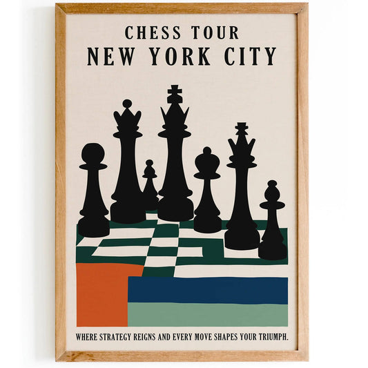 Chess Tour New York City Poster