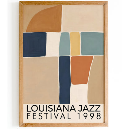 Jazz Music Festival in Louisiana Poster