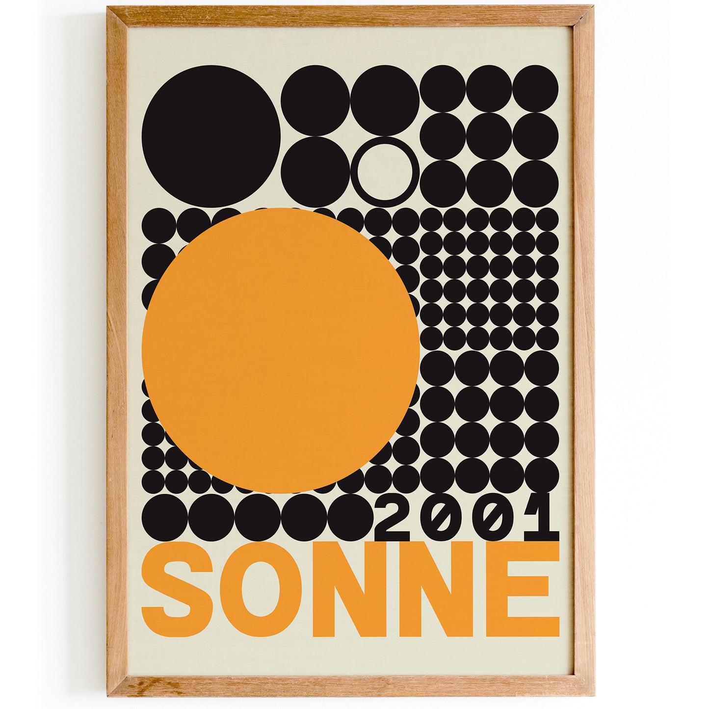 Sonne 2001 Minimal Geometric Poster