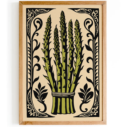 Asparagus Healty Food Poster