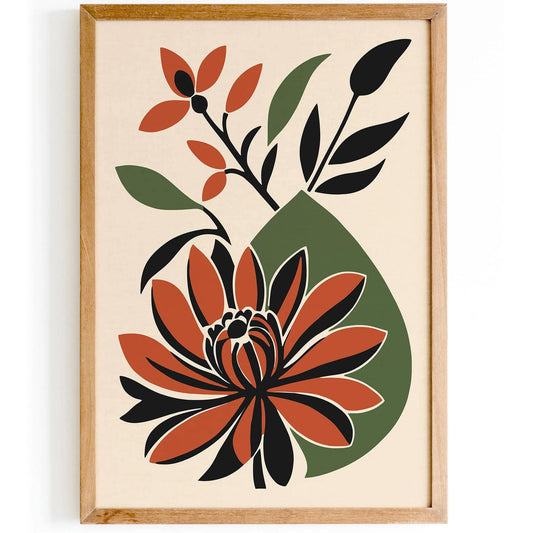 Modern Aesthetic Floral Design Print