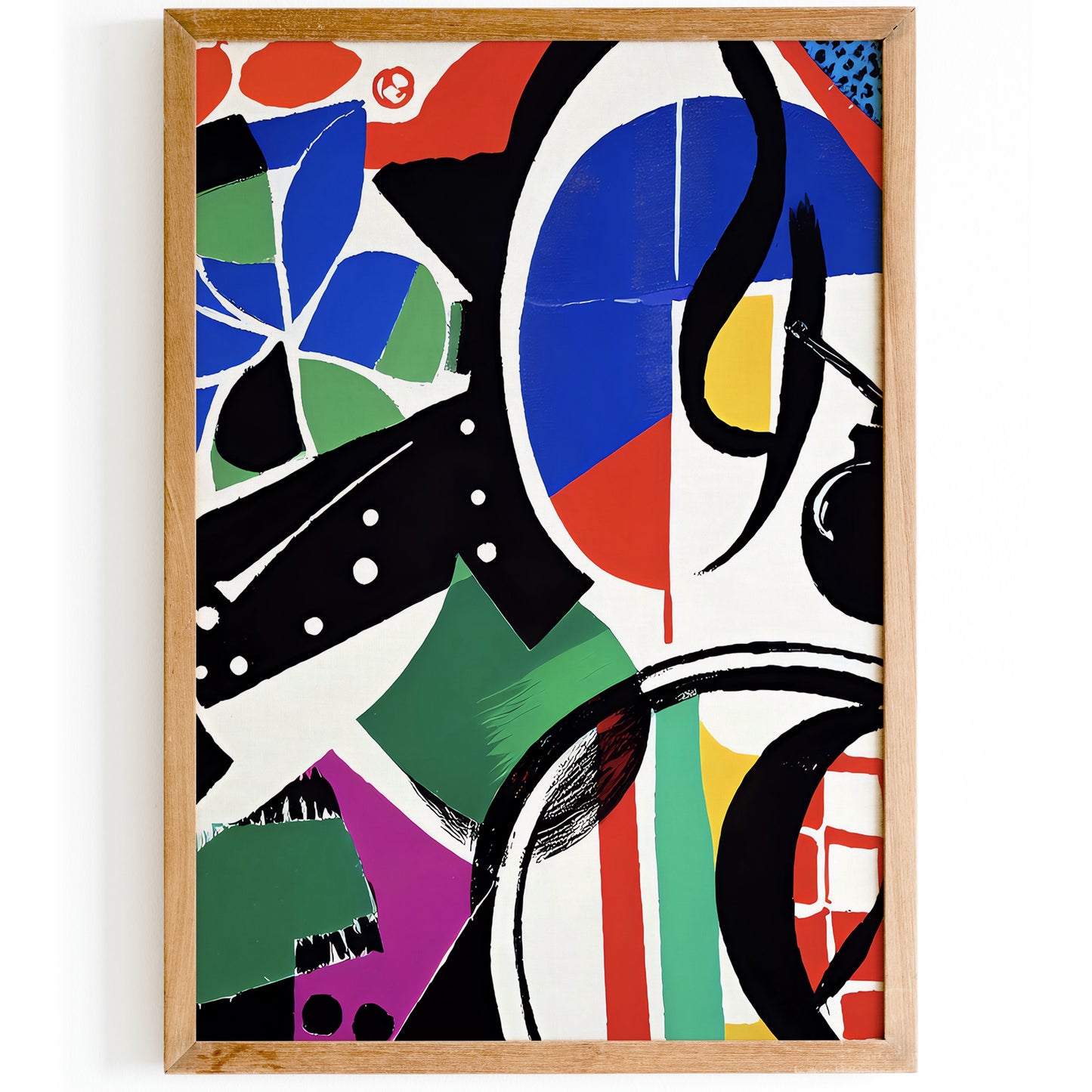 Mid-Century Vintage Abstract Poster