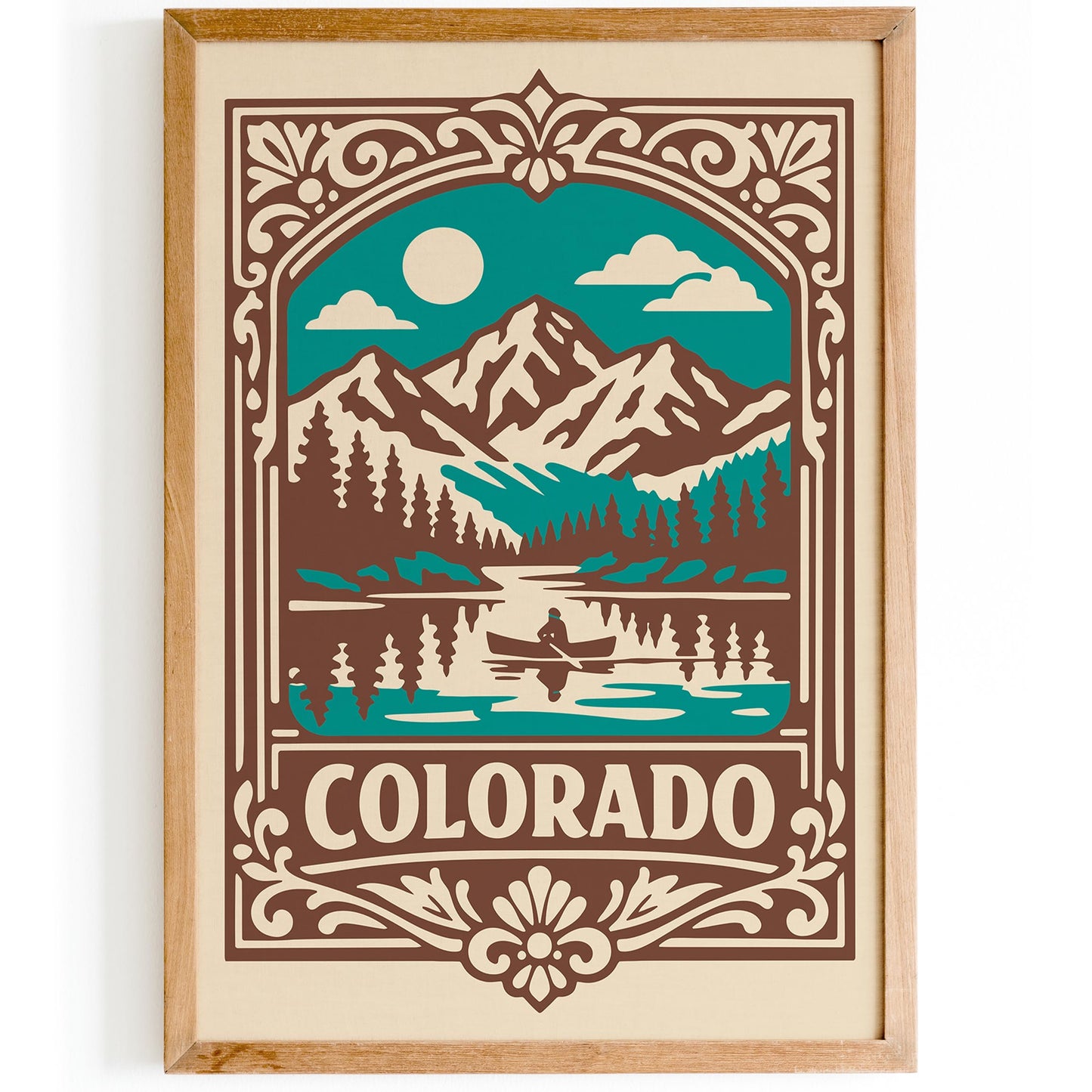 Colorado Travel Poster - Retro Landscape Wall Art