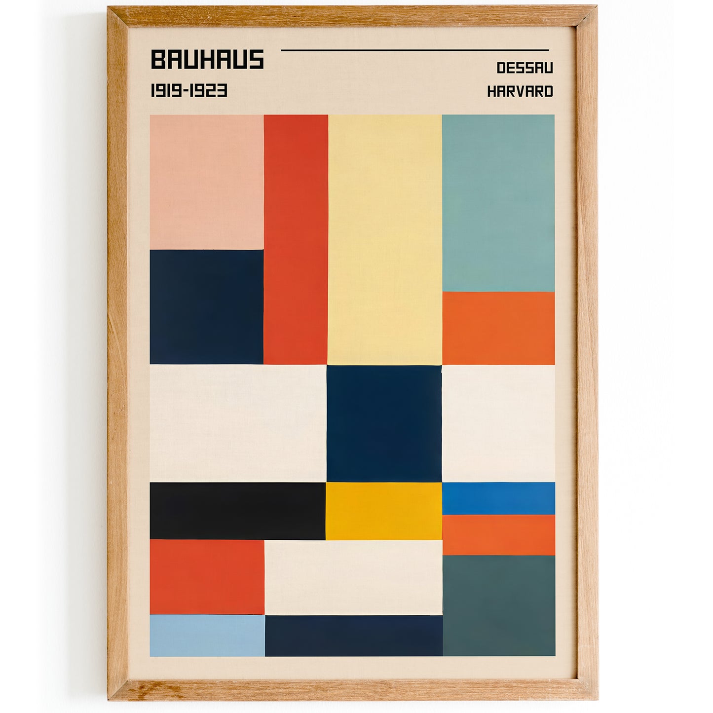 Sleek Symmetry Bauhaus Poster