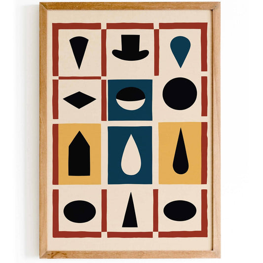 Retro Form Study Wall Art