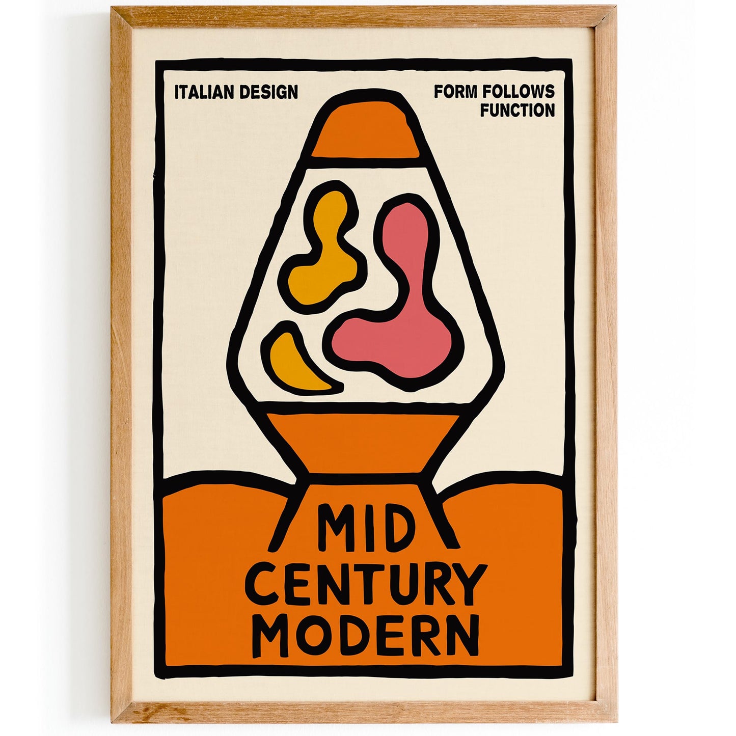 Mid Century Lava Lamp Poster