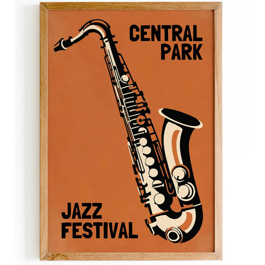 Central Park Jazz Festival Poster