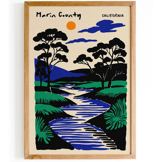 Marin County California Poster