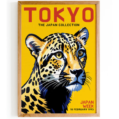 Tokyo Japan Collection Leopard Poster