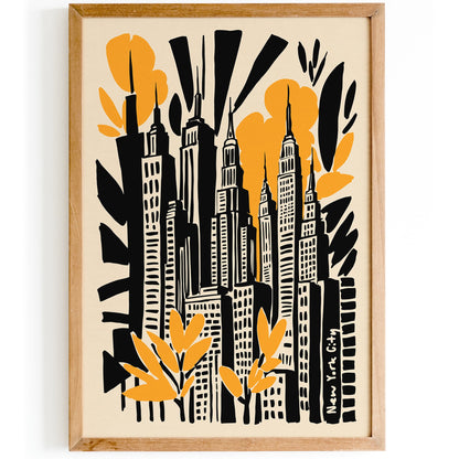 New York City Travel Modern Poster