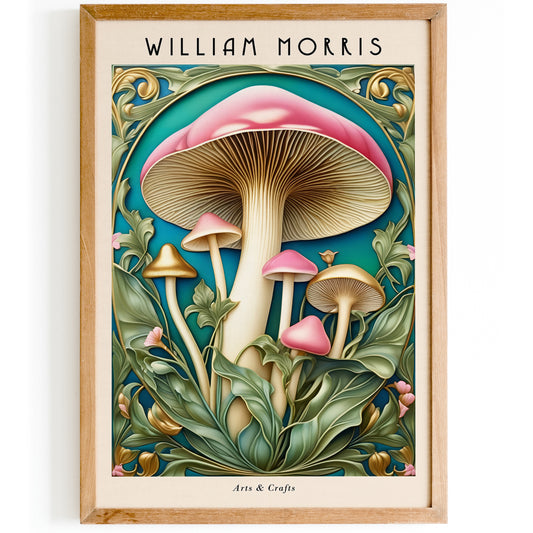 William Morris Mushroom Poster