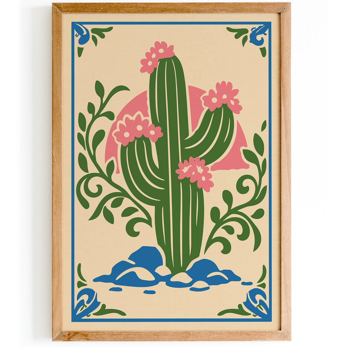 Saguaro Cactus Art Poster