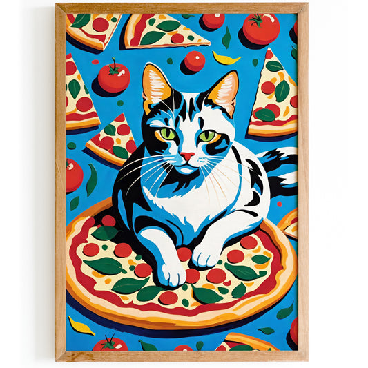 Pizza Lover Kitchen Funny Print