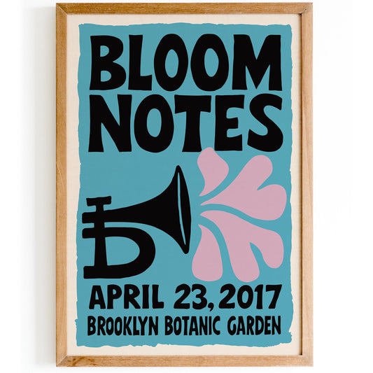 Bloom Notes Jazz Poster