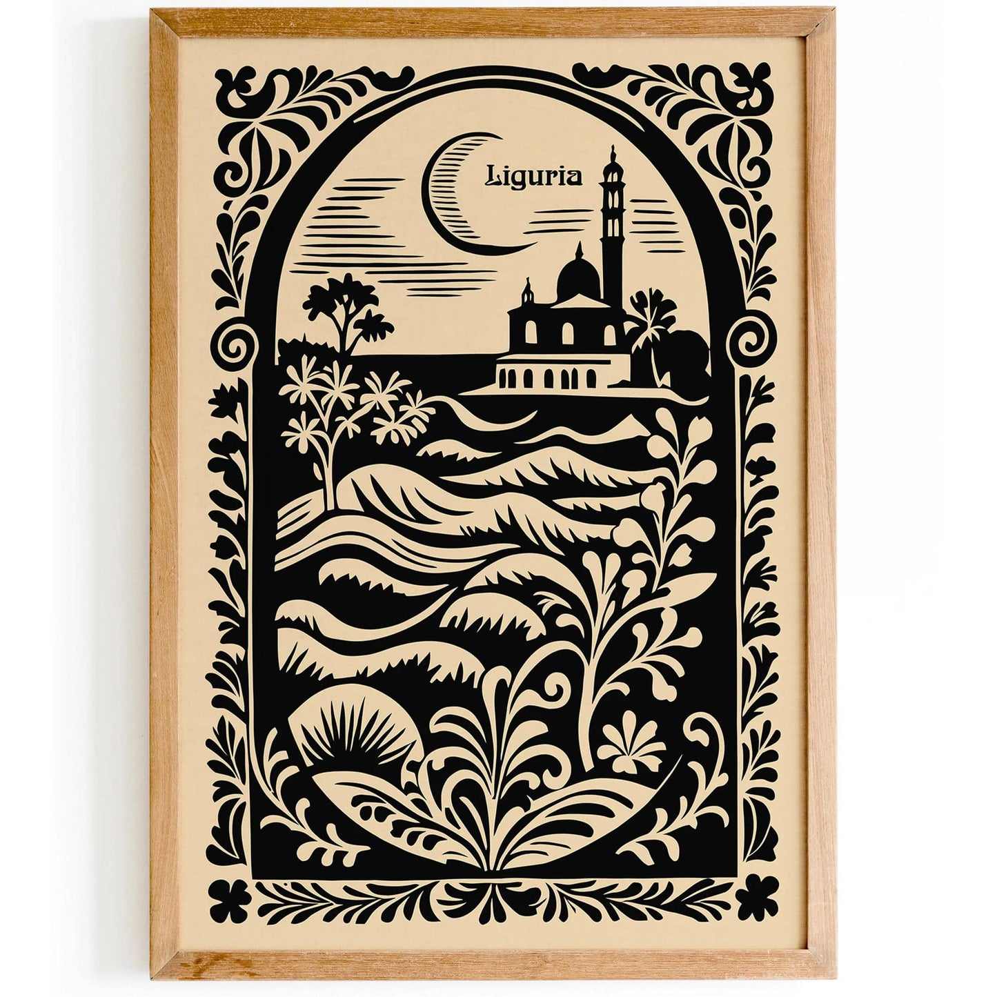 Liguria Rococo Italian Poster