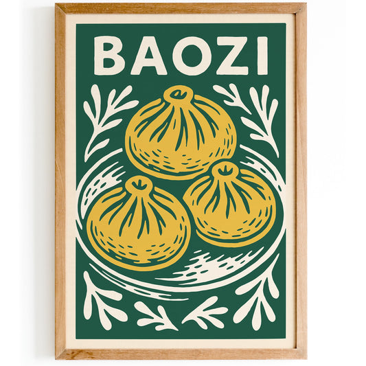 Baozi - Asian Food Wall Art Print