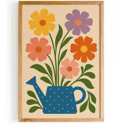 Bouquet of Flowers Poster - Farmhouse Kitchen Wall Decor