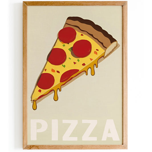 Retro Pizza Poster