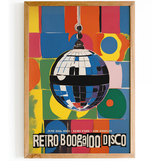 Retro Boogaloo Disco Pop-Art Poster