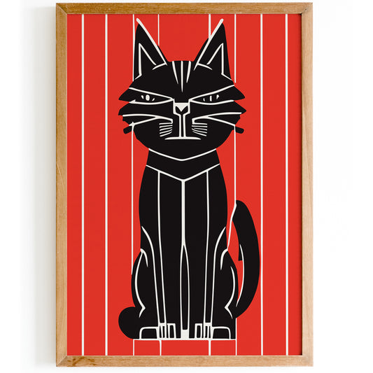 Japanese Cat Artwork Wall Art