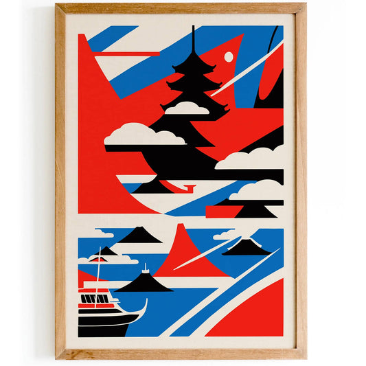 Japanese Geometric Poster - HypeSheriff