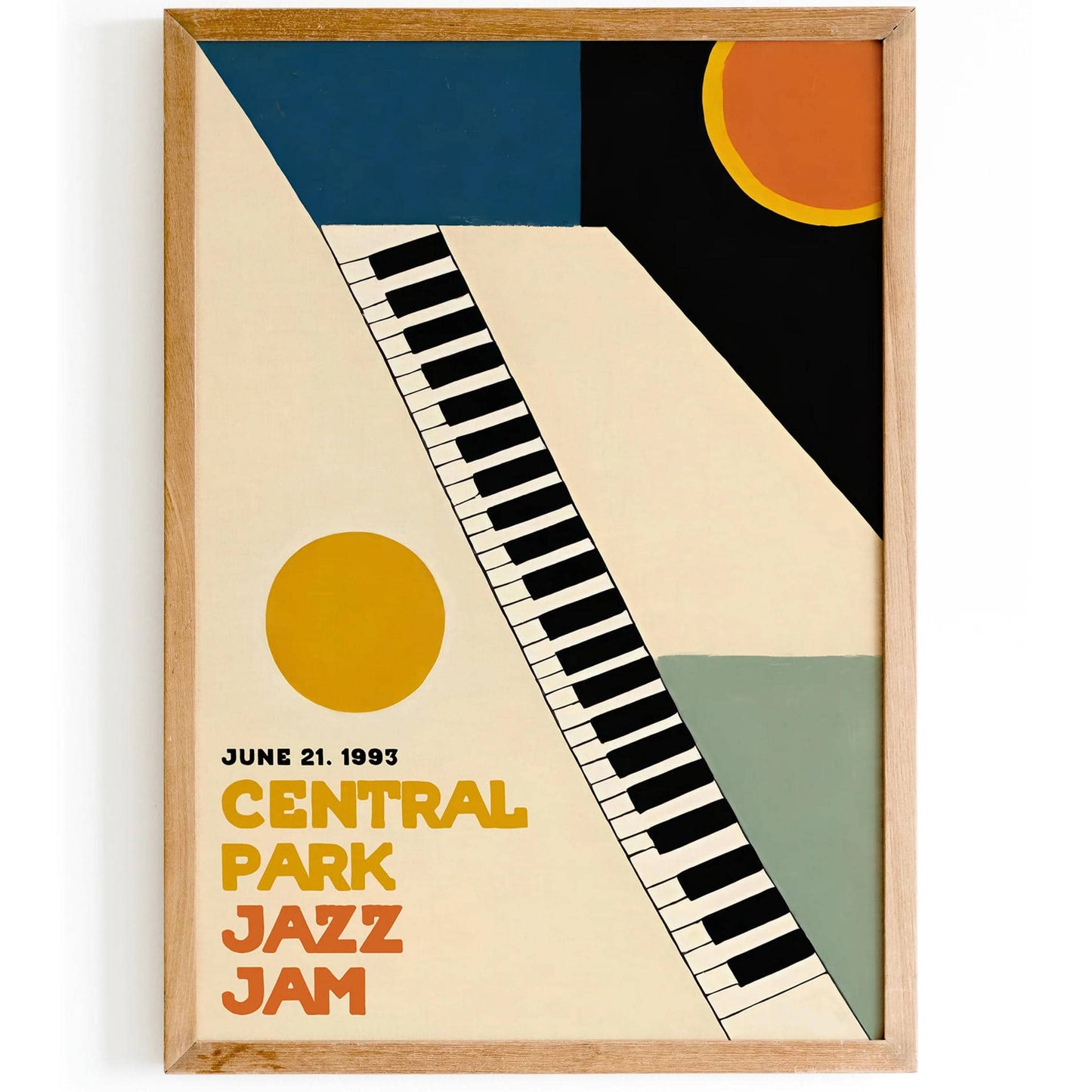 Central Park Jazz Jam Vintage Poster