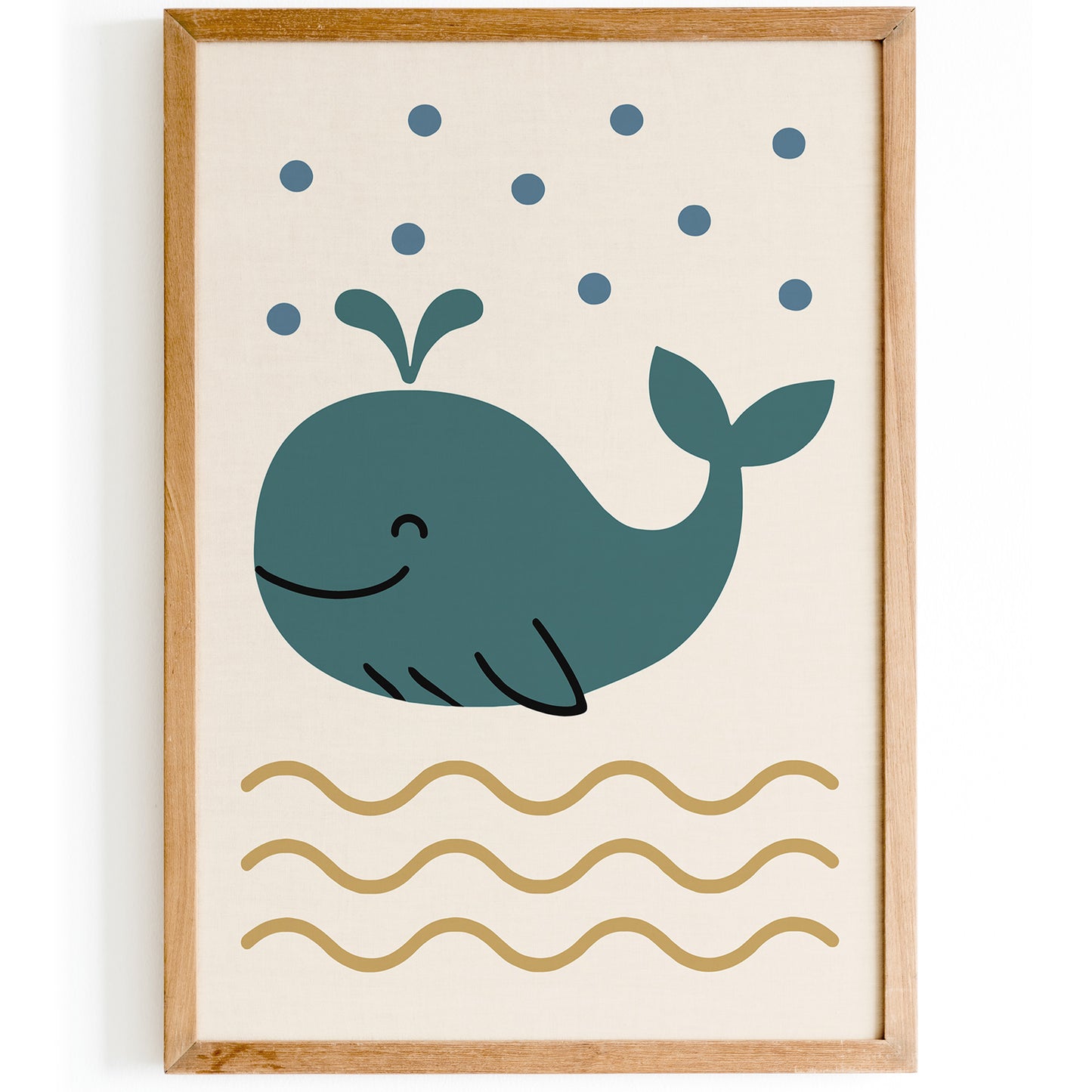 Whale Nursery Poster - Kids Room Decor