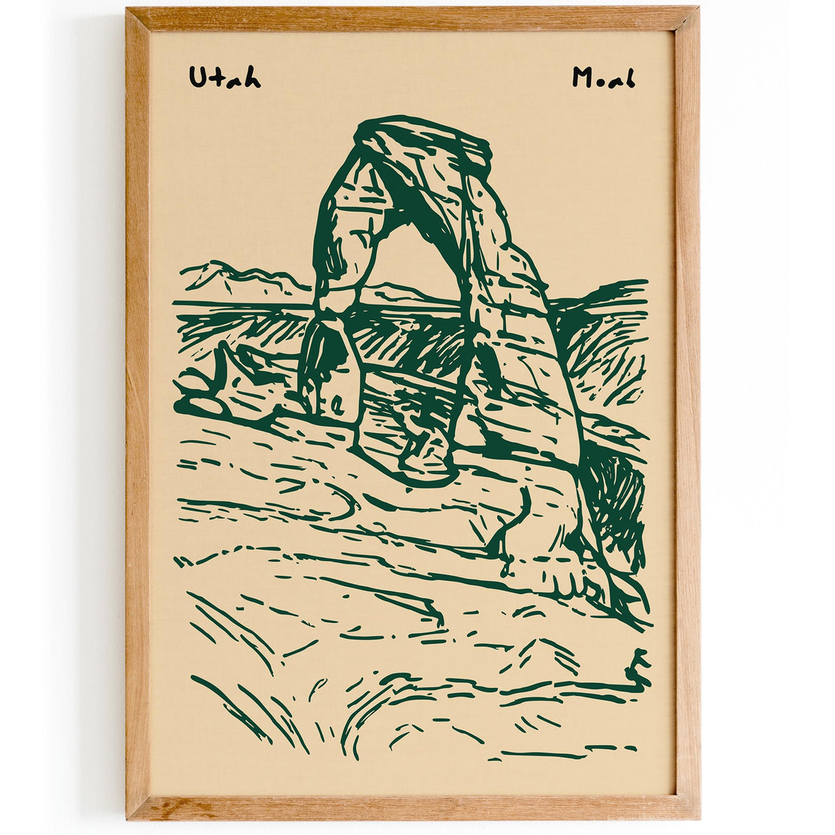 Moab Utah Travel Poster