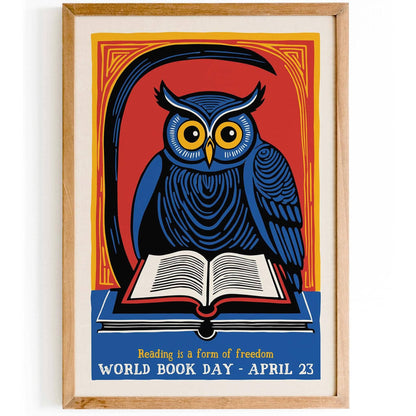 Reading Is Freedom Art Print