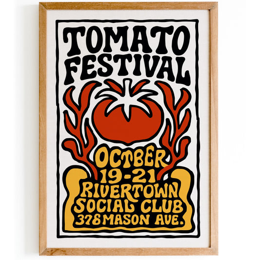 Tomato Festival Poster Print