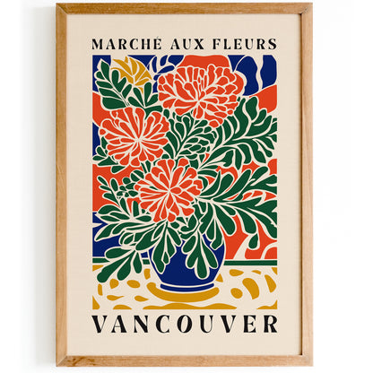 Vancouver Flower Market Art Print