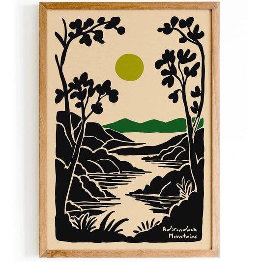 Adirondack Mountains Travel Poster