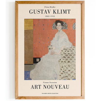 Gustav Klimt, Fritza Riedler Poster