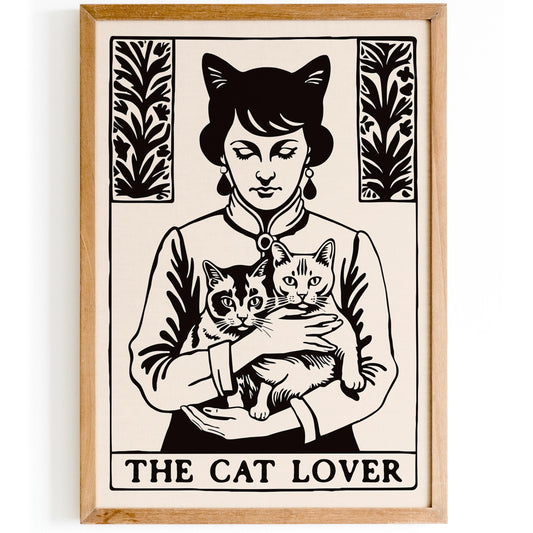 Cat Lover Vintage Print