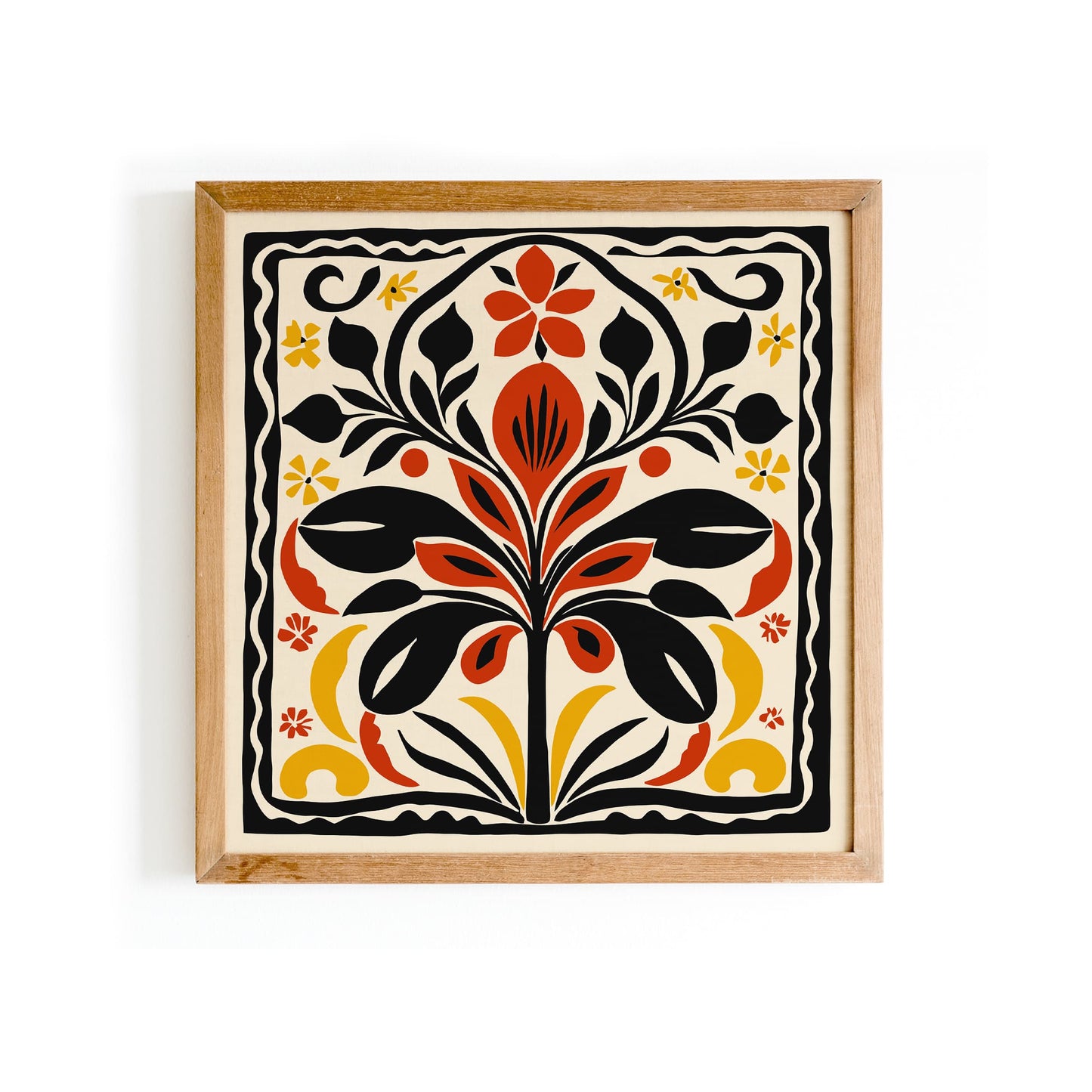 Abstract Cut Outs Poster - Square Nature Wall Art