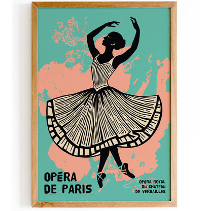 Opéra de Paris Ballerina Wall Art Print