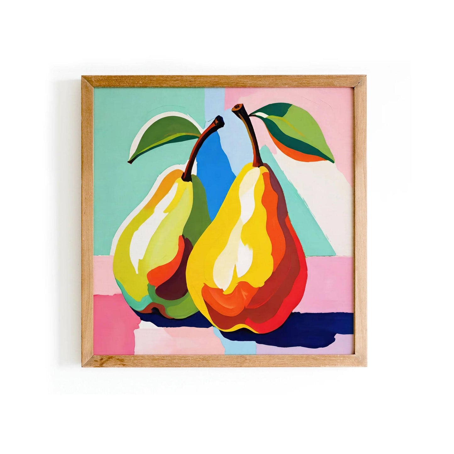 Colorful Pears Fruit Art Print