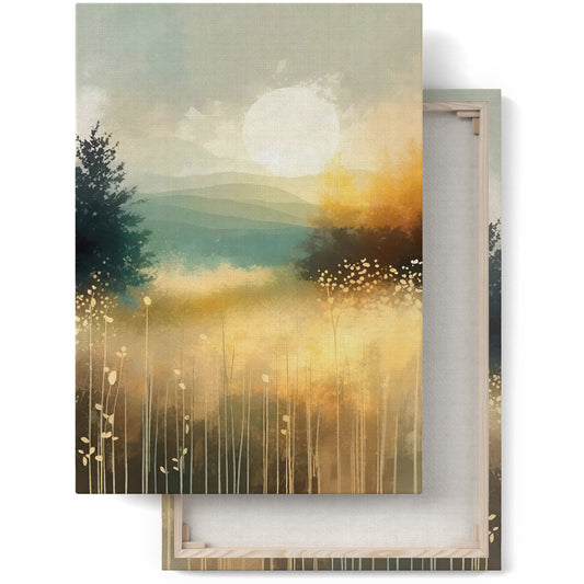 Sunrise Mountain Landscape Canvas Print