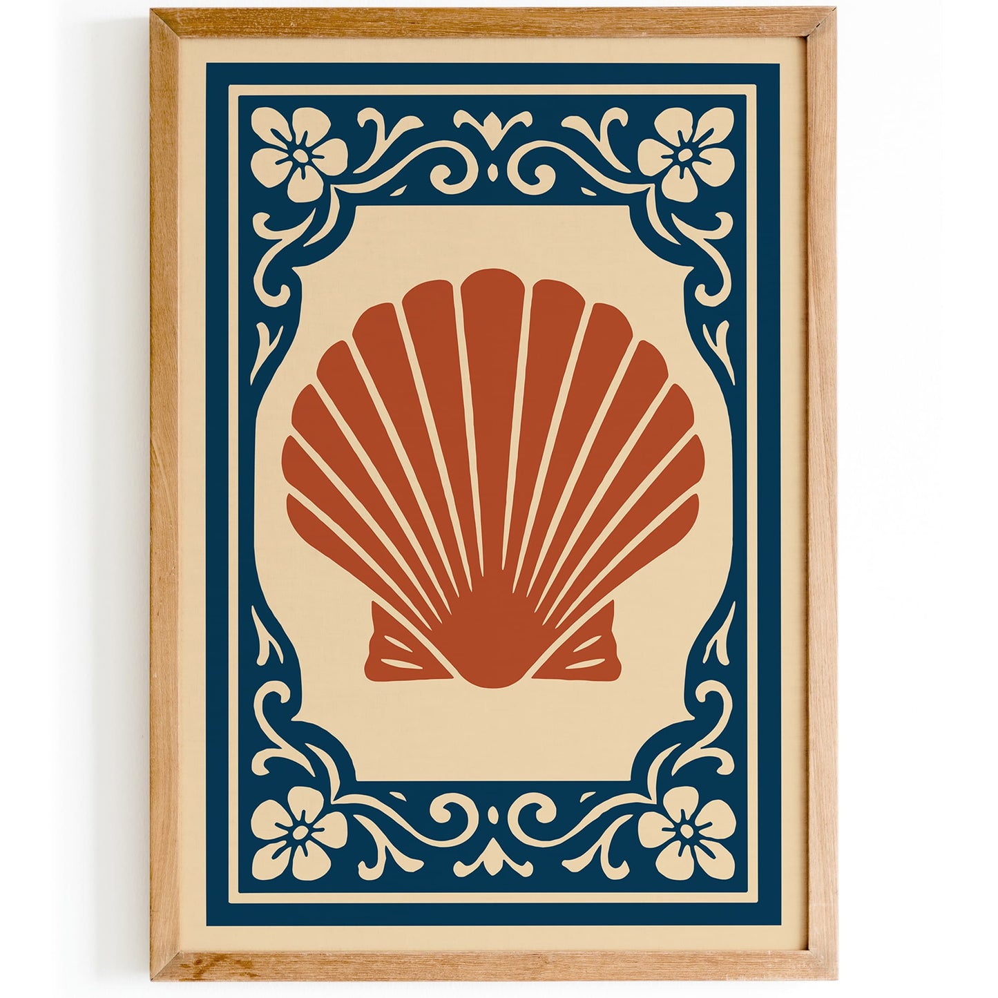 Rococo Seashell Art Print