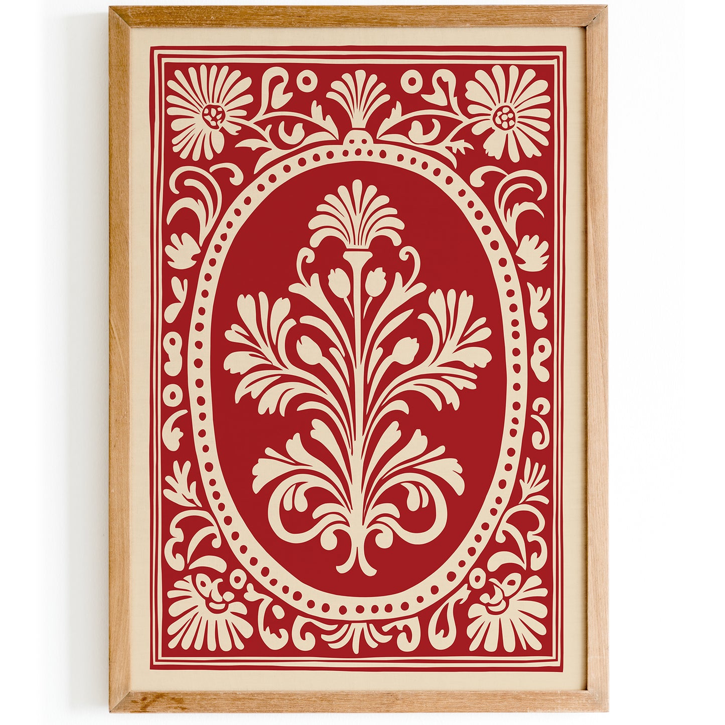 Rococo Floral Art Print - Elegant Wall Art